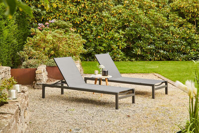 Rimini Liegen-Set, anthrazit matt, Alu/Ranotex, 200x65,5x120,5 cm, 2-teilig, kombinierbar 30795  1 68f498ad758339f673539bb3748d91e297a9bde6