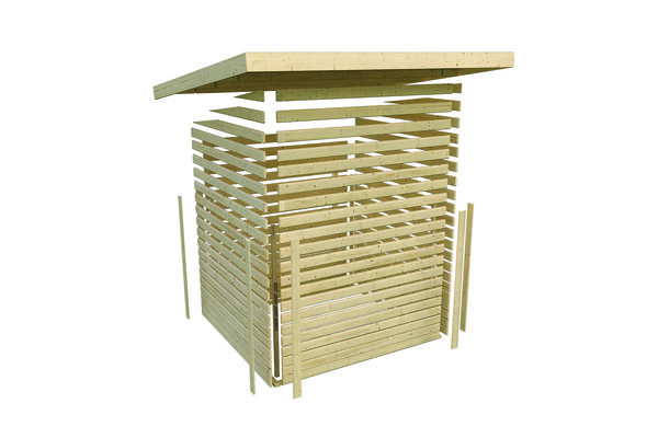 KARIBU Mainburg 5 Saunahaus, terragrau, Fichte, 508x368x253 cm, SET B mit Doppelflügeltür, Terrasse und 9 kW Ofen 31326-5 15.jpg