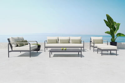 Gartenlounge-Set, Aluminium, witterungsbeständig, langlebiges Material, robust, inklusive Kissen 80076  bG0wxuOjU 6fcfbdcde46d624b82f90f5bf6be3960f7cc74cc