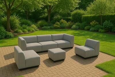 Buddha Gartenlounge für 5-6 Personen, silber/anthrazit, Alu/Polyester, witterungs- & UV-beständig 80013  bubPr1js4 580f4c91811b5138eea4b11b0e8dc0883b2bfc5b