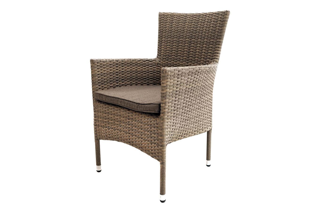 OUTFLEXX Rabida Basic Stapelsessel, champagner-meliert, Polyrattan, 59 x 62 x 92 cm, inkl. Polster 20155__1