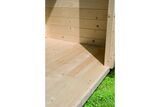 KARIBU Bosse 1 Saunahaus, terragrau, Fichte, 231x273x235 cm, mit Vorraum, Fronteinstieg und 9 kW Bio-Ofen 31311-3 08.jpg