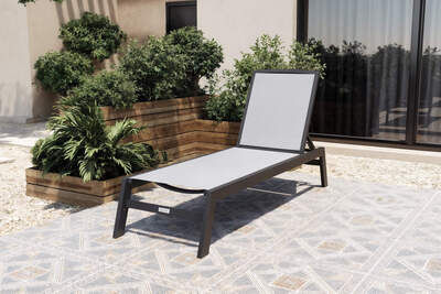 Sylvania Gartenliege, anthrazit/grau, Alu/Textil, vertikal verstellbar,mit Fußkappen 13405  b2F4rsywJ bdcf923312f9c6e128f9d7b24a2f5b01c1024c91