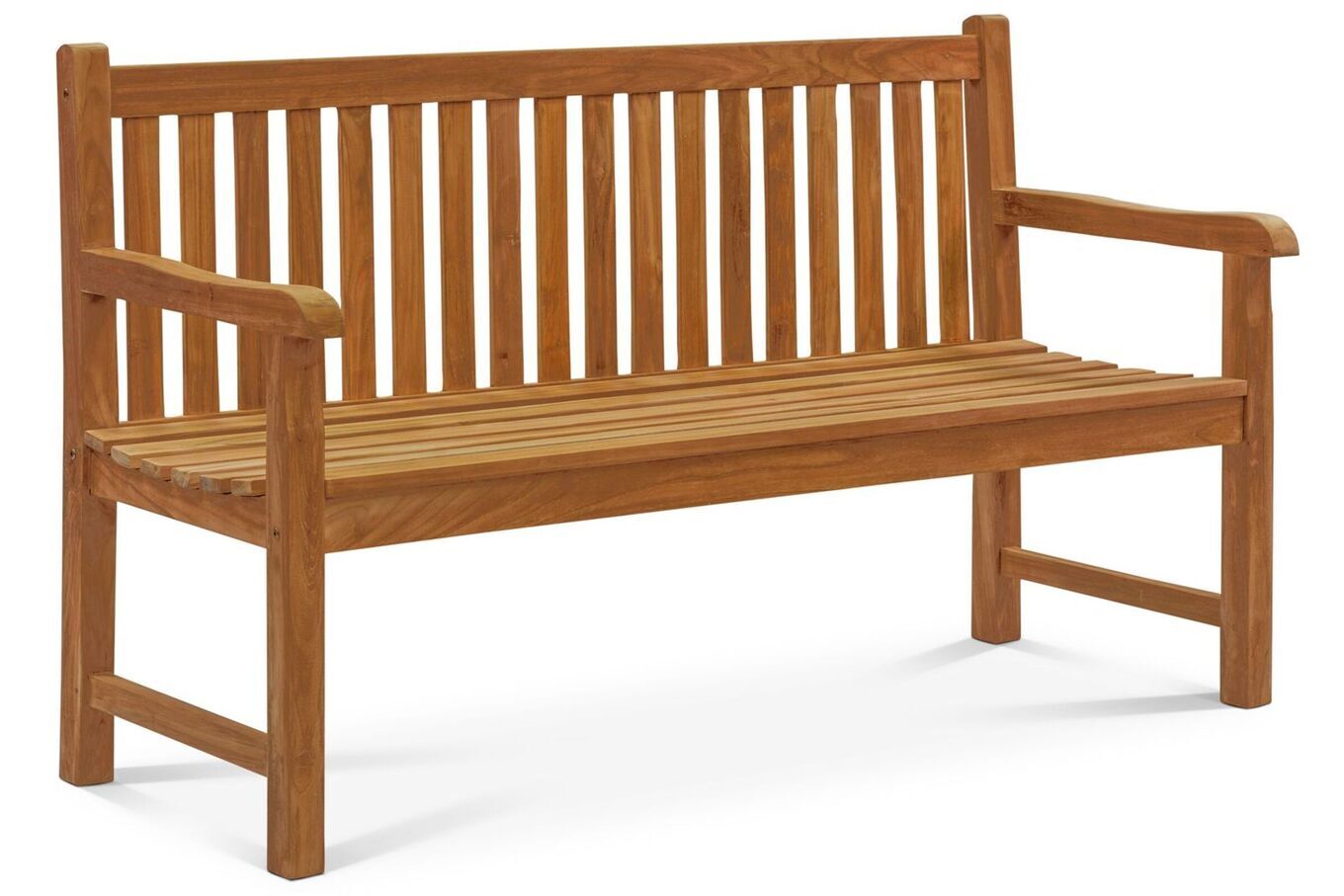 OUTFLEXX Ontario 3-Sitzer Gartenbank, natur, Teakholz, 150x62x92cm, fein geschliffen 18309__1