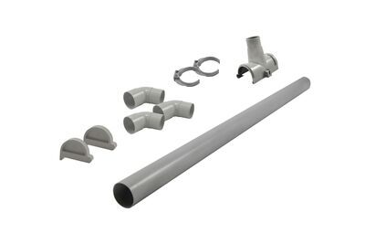 Dachrinnenpaket, grau, PVC, 13,5x20,2x14,4 cm, für Flachdachhäuser bis 525 cm 30497  1 377ab325a1ec8ff1b283e9cc5305487103231770