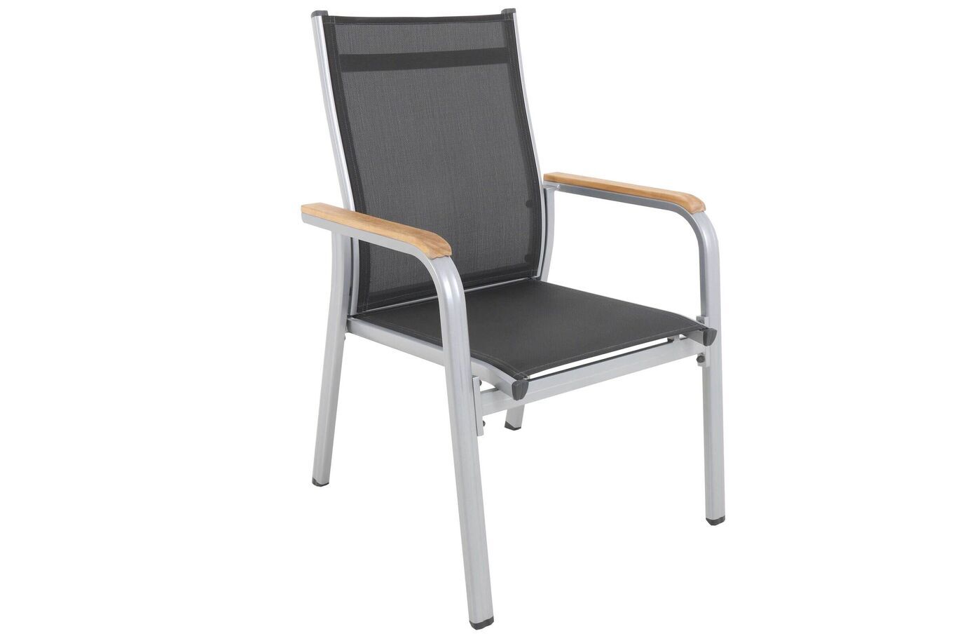 KETTLER Granada Stapelsessel, silber/anthrazit, Alu/Textilene, 0301205-0110 12975__1