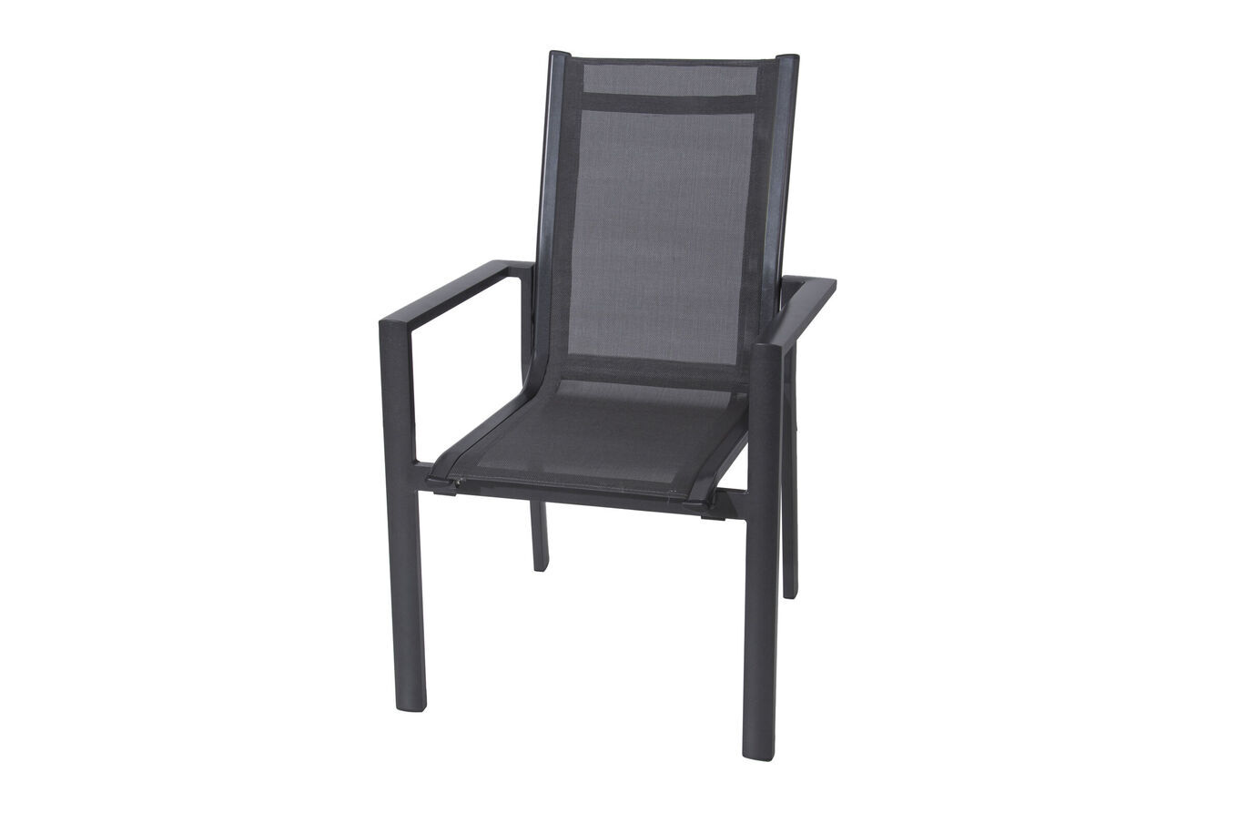 B-Ware: OUTFLEXX Stapelsessel, anthrazit/grau, Alu/Textilene, 65 x 60 x 94 cm 21314__1