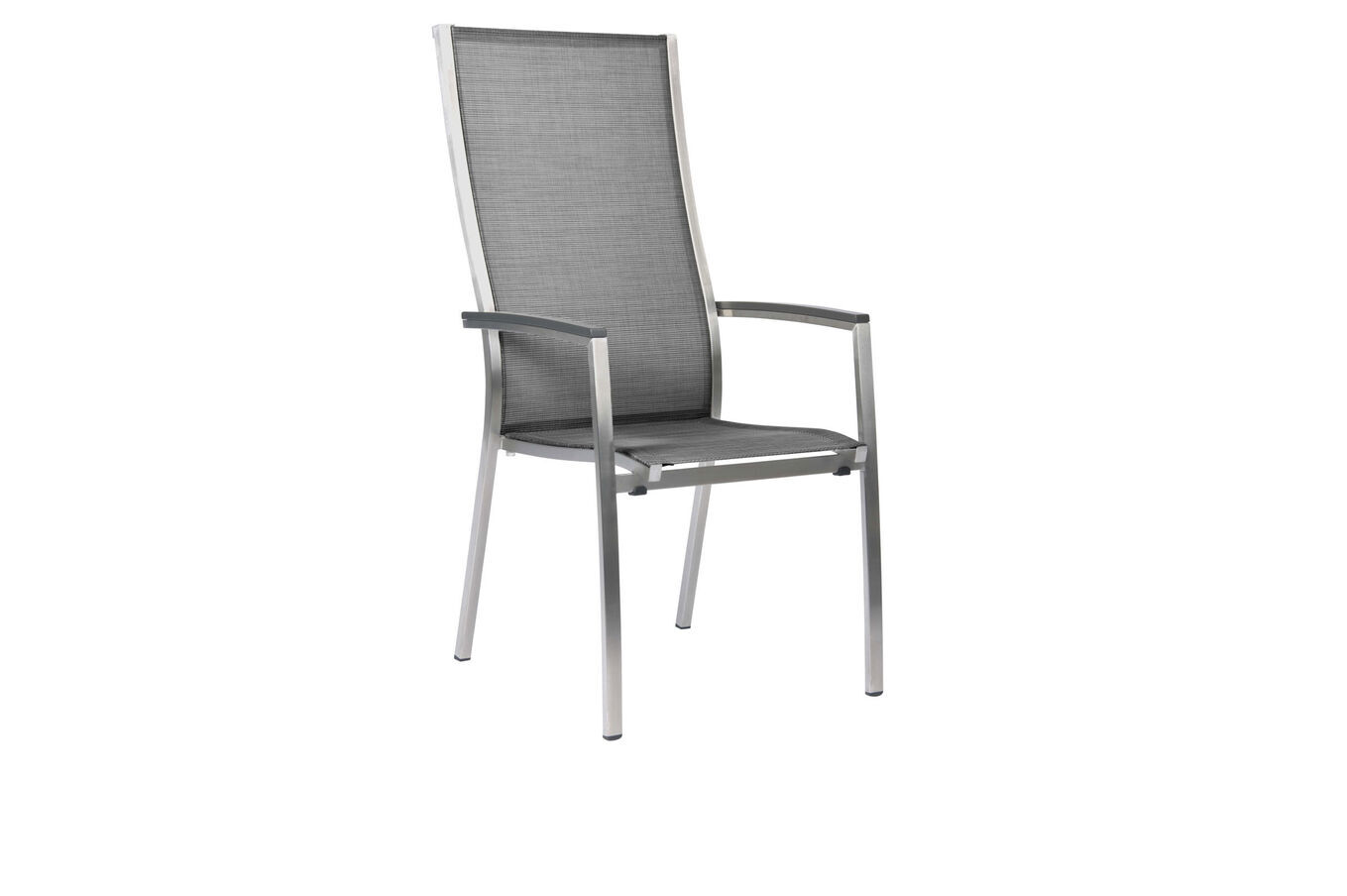 STERN Cardiff Stapelsessel, silbergrau, Edelstahl/Textil/Aluminiumarmlehnen, 68,5x56x110 cm, stapelbar 21901__1
