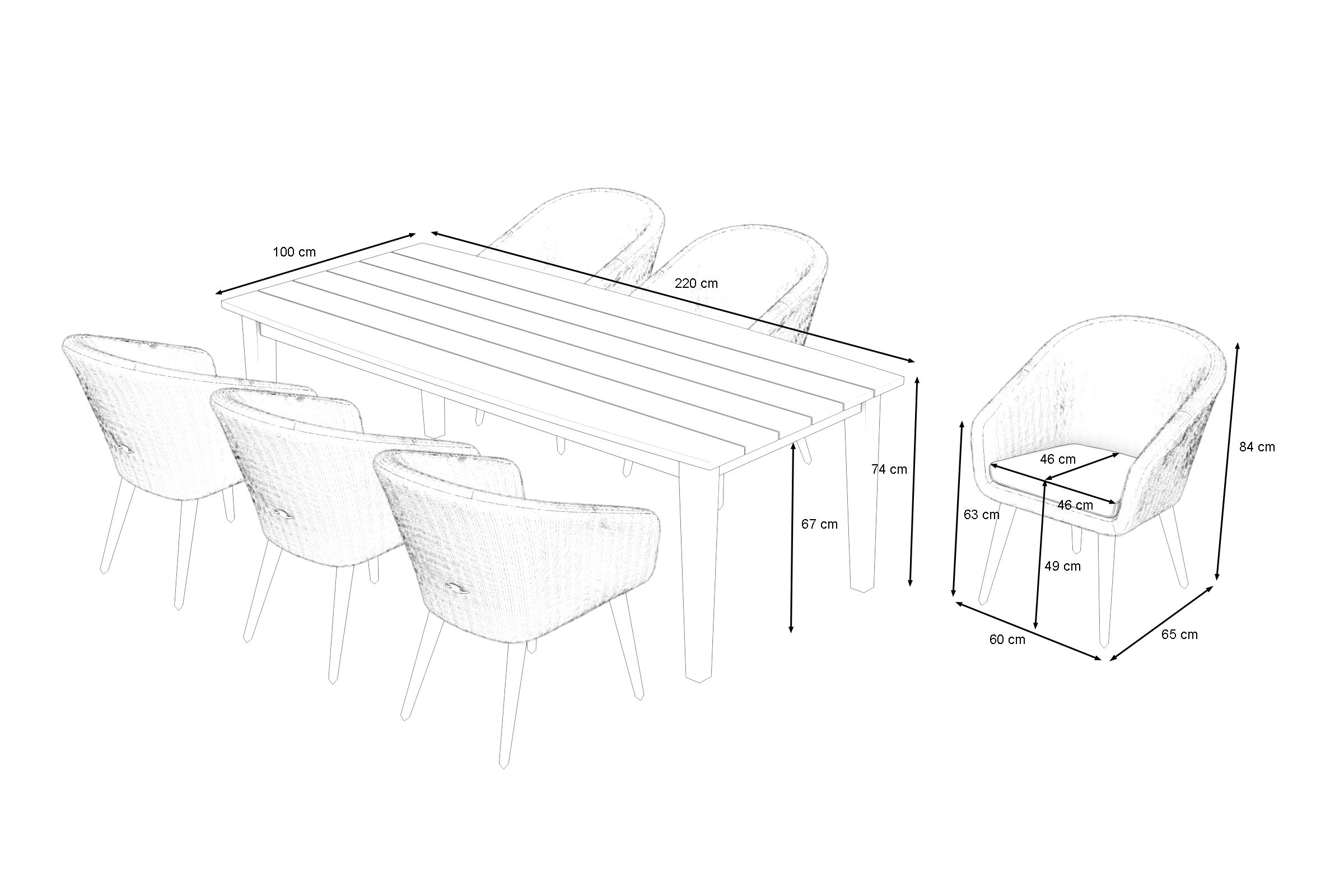 22682 ploss esstischgarnitur sketch