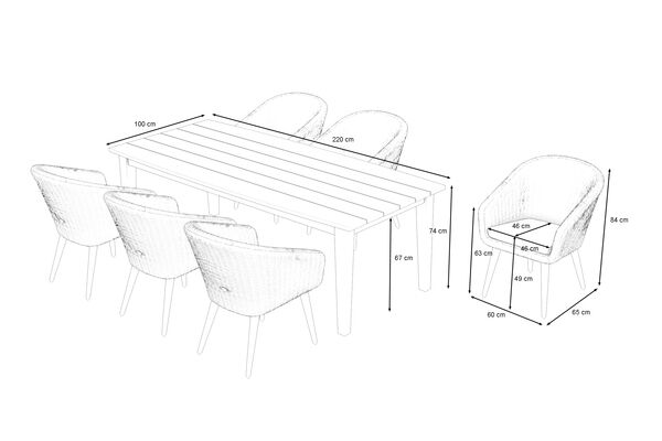 22682 ploss esstischgarnitur sketch