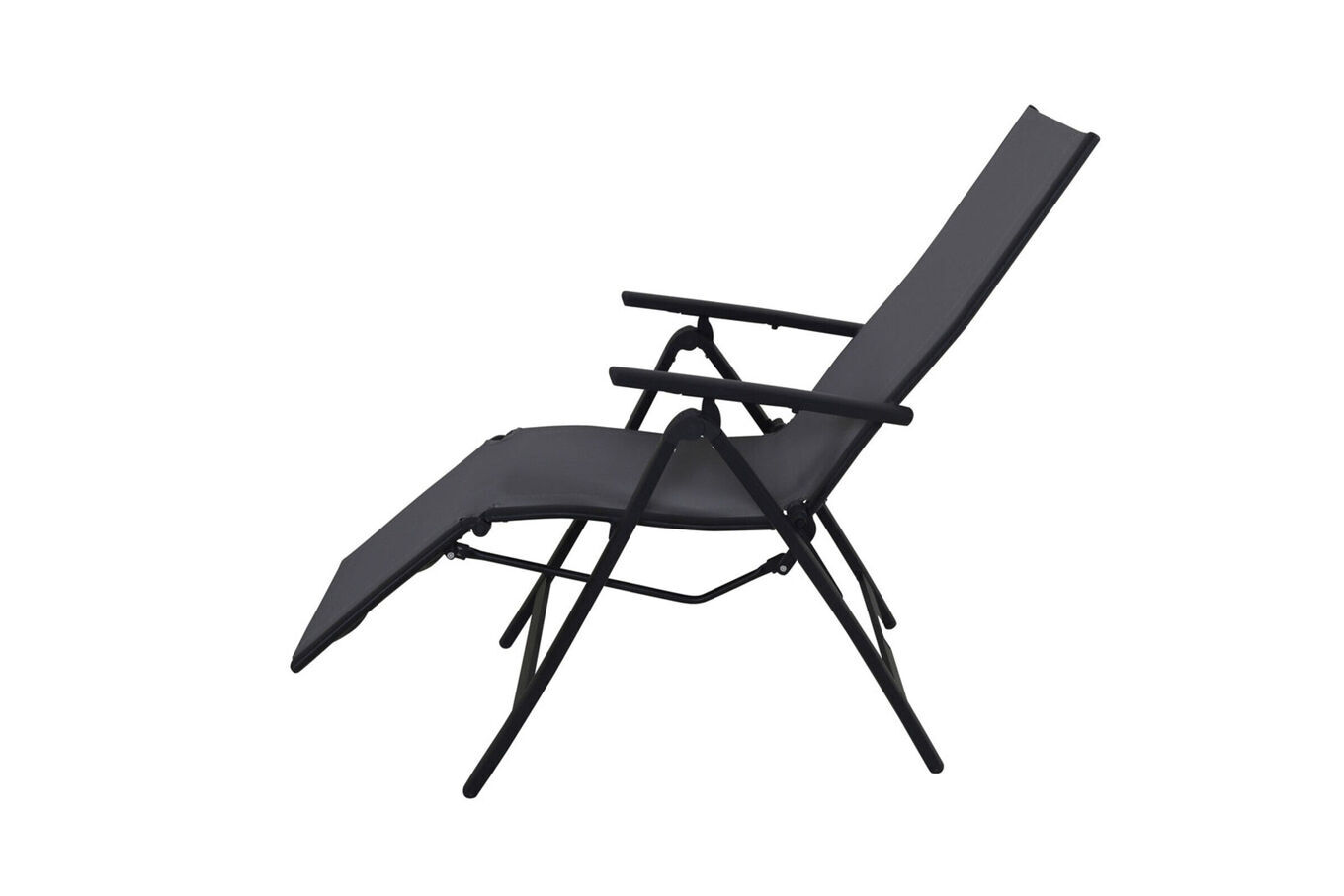 VILLANA Sylvania Relaxsessel, anthrazit/grau, Alu/Textilene, 67 x 58 x 110 cm, klappbar 19808__1