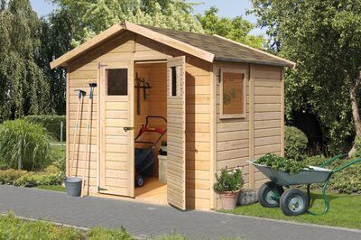 Gartenhaus Dalin 1, Fichtenholz 14 mm, naturbelassen, ca. 4,4 m² 17838  1 8a3b926617959afef335cb81d0f12e4194e3a9be